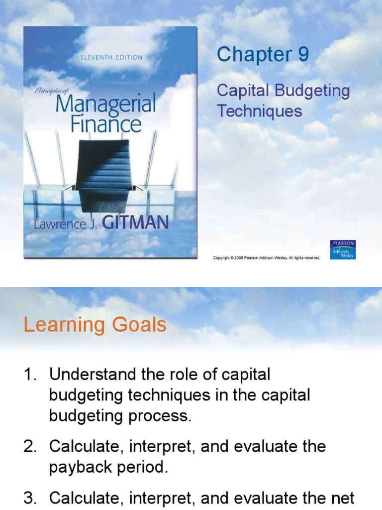 Capital Budgeting Techniques | PDF