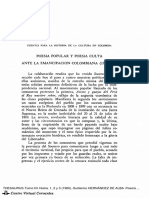 Poesía Popular y Poesía Culta Ante La Emancipación Colombiana (1781-1829)