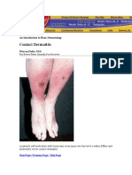 Contact Dermatitis: An Introduction To Basic Dermatology