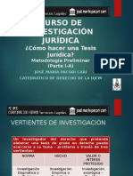 Curso de Investigación Jurídica - Como Hacer Una Tesis Jurídica - Autor José María Pacori Cari