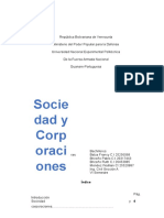 Sociedades y Corporacion Trabajo de Administracion