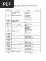 Takwim Persatuan Bahasa Malaysia 2017