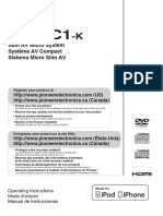 Pioneer X-smc1-k Operating Manual Eng-Esp