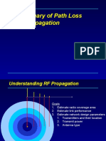 Summary of Path Loss in Propagation