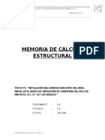 Memoria de Cálculo Estructural