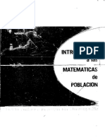 Introduccion A Las Matematicas de Poblacion