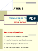 Project Preparation and Report Formulation