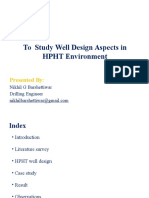 To Study Well Design Aspects in HPHT Environment