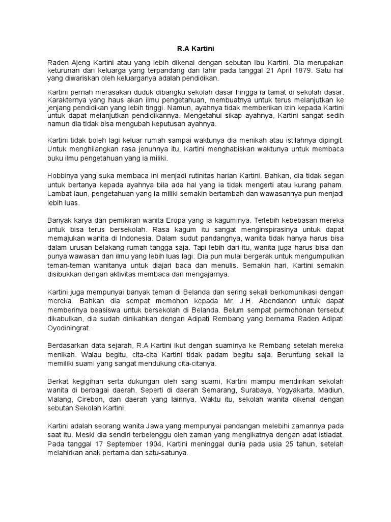 Contoh Biografi Tentang Ibu Singkat