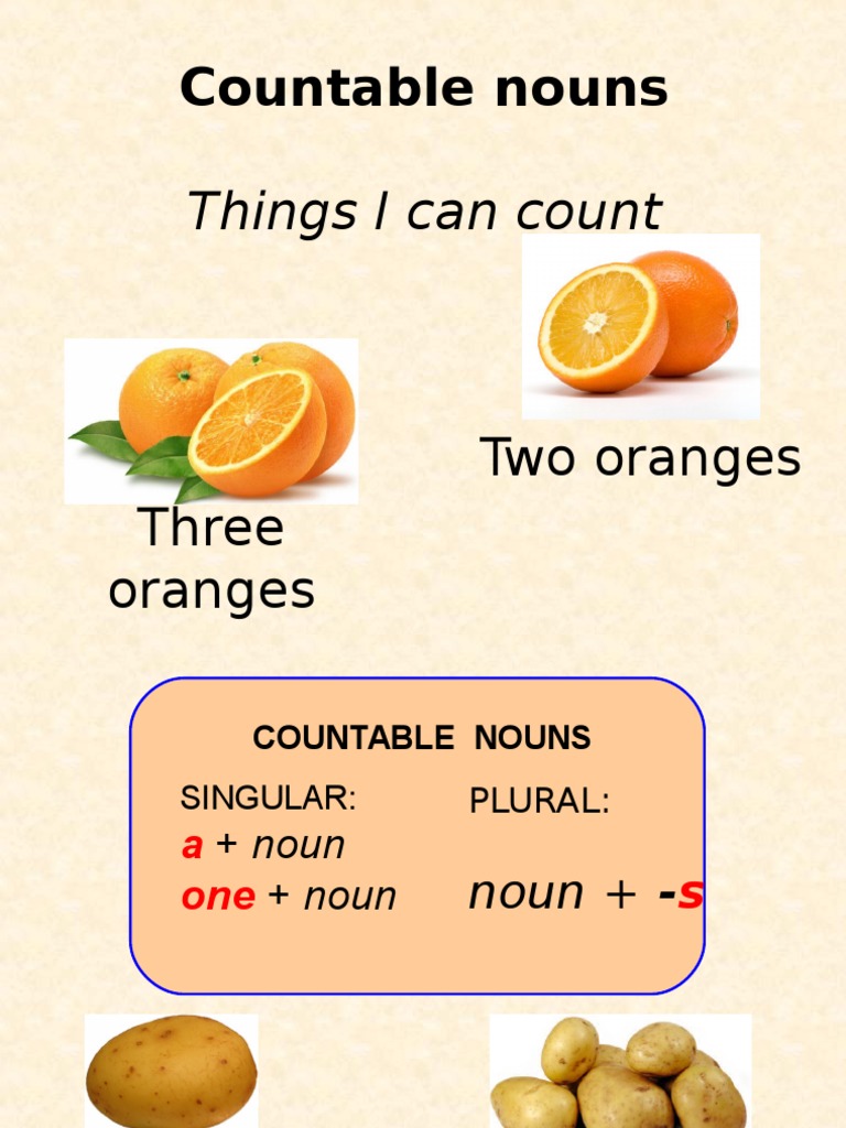 Countable Uncountable Nouns PDF Noun Grammatical Number
