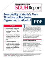 Seasonality of Youth's First-Time Use of Marijuana, Cigarettes, or Alcohol
