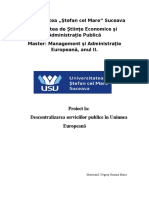 Negruti Roxana Maria, Master Anul 2, Descentralizarea Serviciilor Publice in UE