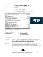 Typical Physical Properties - CARBOWAX™ Polyethylene Glycol