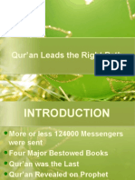 Qur'an Leads The Right Path