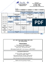 Feb 2017 Class Schedule