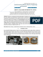 Finite Element Analysis of Piston in Ansys
