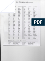 Ingles Grado4 List of Irregular Verbs