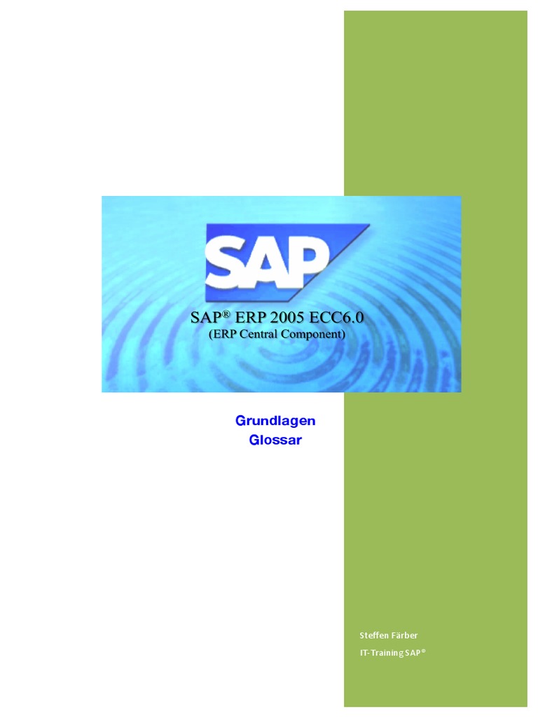 Ebook Sap Erp Grundlagen Glossar