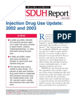 Nsduh: Injection Drug Use Update: 2002 and 2003