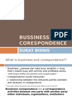 Bussiness Corespondence