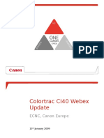 Colortrac CI40 Webex Update
