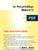 Jenis Penyelidikan BBM3413PJJ