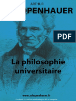 Arthur Schopenhauer-La Philosophie Universitaire