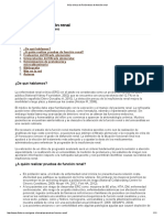 Guía Clínica de Parámetros de Función Renal