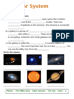 the solar system worksheets pdf planets solar system