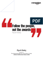 Follow The People, Not The Awards: Piyush Pandey