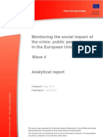 Monitoring The Social Impact of The Crisis - Public Perceptions in The European Union