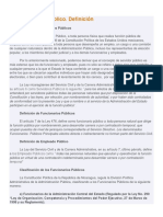Derecho Administrativo Los Funcionarios Publicos Definicion