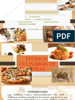 Tecnicas Culinarias de Italia