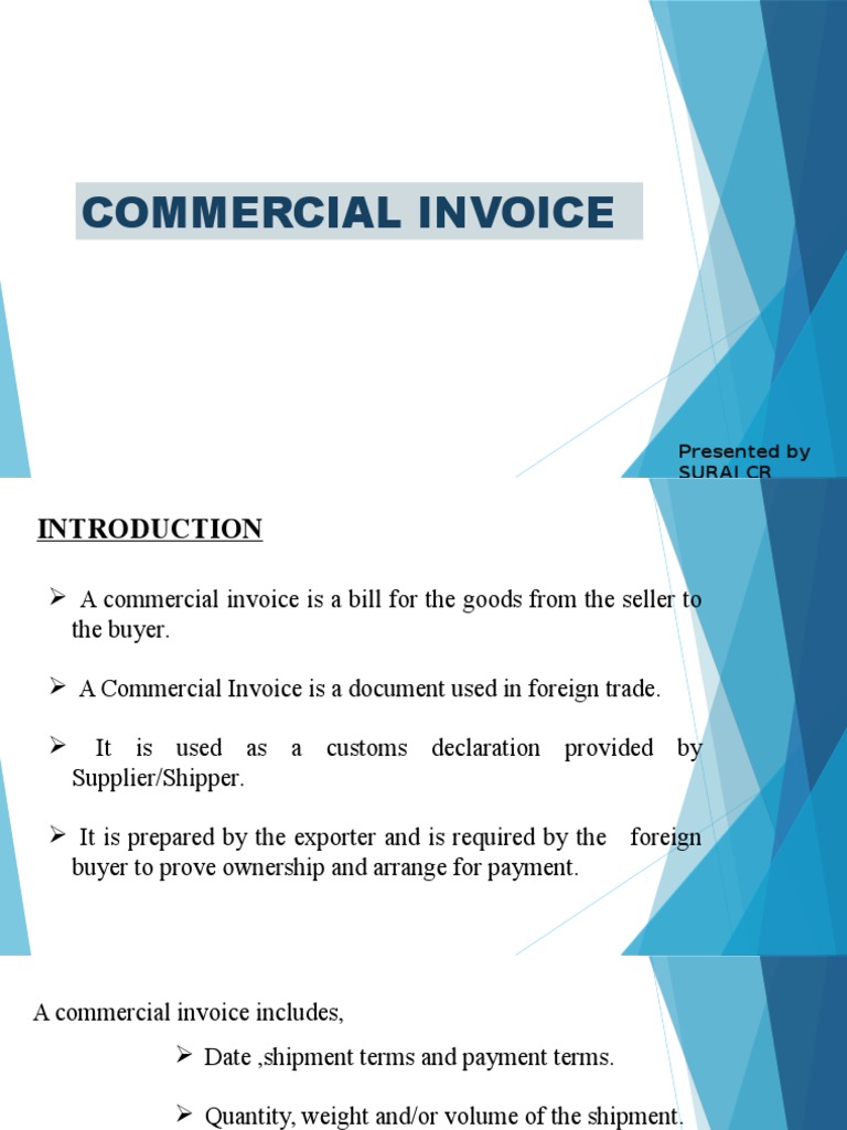 Commercial Invoice | PDF | Invoice | Economies