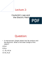 Coulomb's Law and The Electric Field