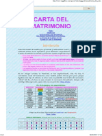 Carta Del Matrimonio