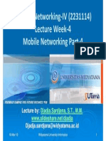 Widyatama - Lecture.applied Networking - IV Week04 Mobile Networking
