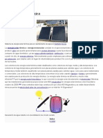 Energía Solar Térmica