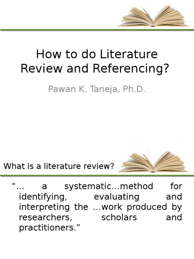 How To Do Literature Review and Referencing PDF Citation Inquiry