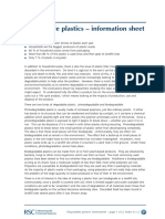 Degradable Plastics - Information Sheet: UK Plastic Facts