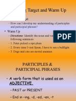 Participles and Participial Phrases Powerpoint