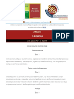 Zakon o Policiji 2016
