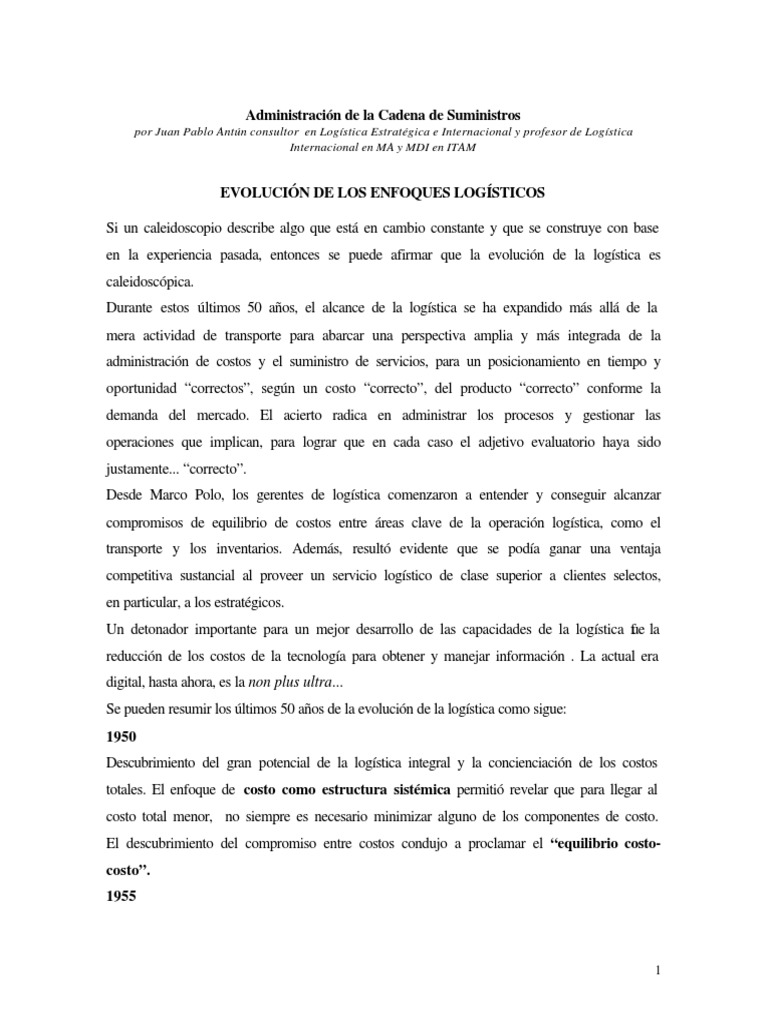 Administracion de La Cadena de Suministros PDF | PDF