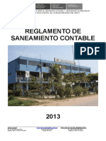 Reglamento de Saneamiento Contable