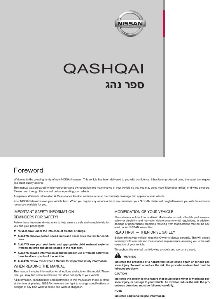 2018 NISSAN QASHQAI J11 WORKSHOP MANUAL PDF FREE DOWNLOAD intelligence overview