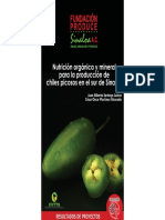 Nutricion Organica y Mineral para La Produccion de Chiles Picosos en El Sur de Sinaloa PDF