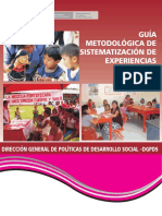 Guia Metodologica Sistematizacion de Experiencias PDF