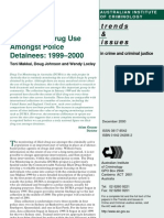 Patterns of Drug Use Amongst Police Detainees: 1999-2000: Trends & Issues