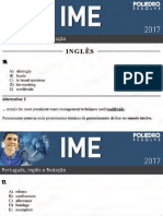 IME 2017 - Inglês - 2ª Fase