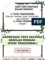 Tajuk 10 - Aspresiasi Teks Sastera Sekolah Rendah (Puisi Tradisional)